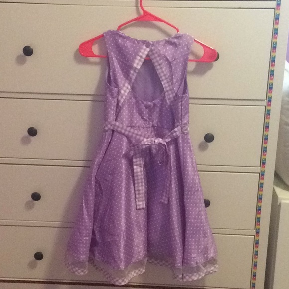 Purple Polka Dot Dress - Picture 3 of 4